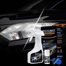 Car Headlight Restoration Polishing Kits,Headlight Restoration Kit,Headlight Cleaner And Restorer Kit,Headlight Cleaner,Multifunctional Car Headlight Polishing for All Vehicle Types (1Set)