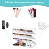 Marbrasse Clear Pen Organizer Storage, Acrylic Desk Organizer with 12