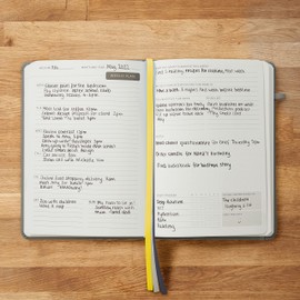 The Little Calm and Happy Planner – Weekly and Monthly Undated Productivity Planner Habit Tracker, Journal Notebook for Happiness, Motivation, Productivity and Life Balance – A5 (Grey)