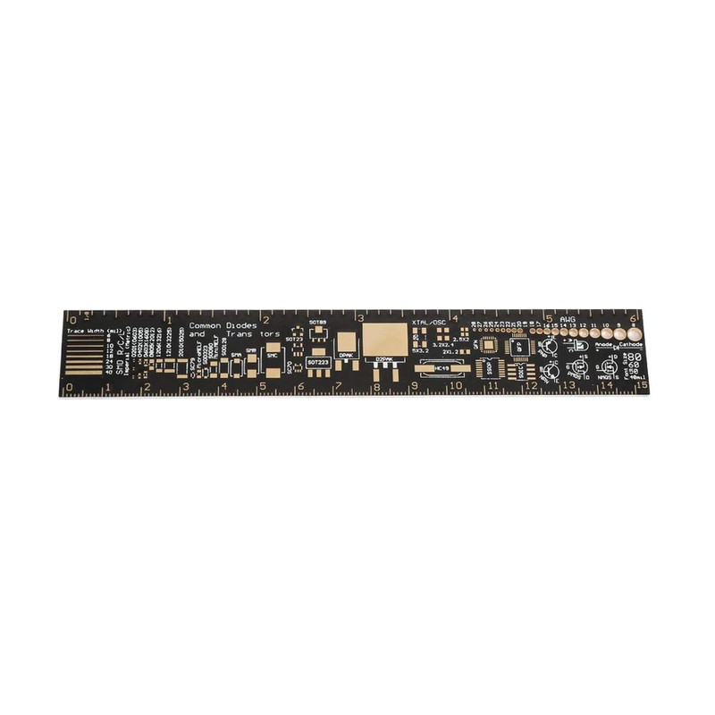 Printed Circuit Board Engineering Ruler, Multifunctional Ruler, 6Inch 15CM Printed