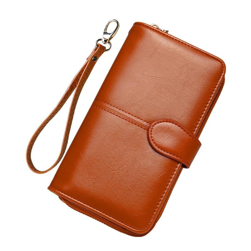 zalati Wristlet Strap Real Leather Small Handle Strap Gold Buckle