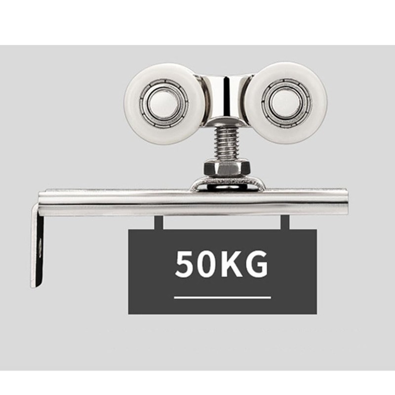 2 Pcs Shower Door Rollers, Zinc Alloy Runners Wheels Pulleys