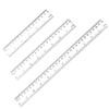 Plastic Transparent Ruler 15cm 20cm 30cm Scale Learning Measuring Tool