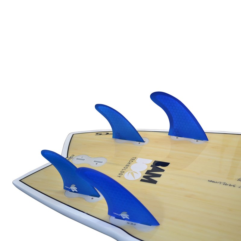 Honeycomb Quad 4 fin set (FCS compatible M5+G-X), Blue