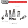 TOMMARS 60-Pc Master Torx Bit Socket and External Socket Set