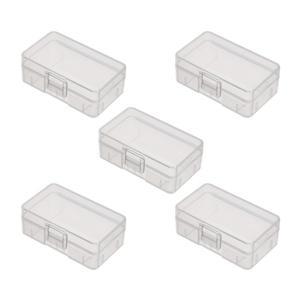 Fielect 5 Piezas 53X35.3X19.7 mm Caja organizadora para pilas 9V