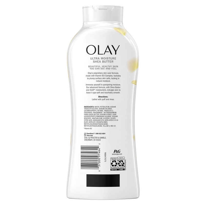 Olay, Ultra Moisture Shea Butter Body Wash Fluid Ounce, 22