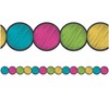 Teacher Created Resources 3498 Chalkboard Brights Circles Die-Cut Border Trim