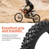 Mopillos 80/100-12 3.00-12 Dirt Bike Rear Tire and Inner Tube