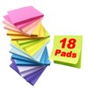 XQUESTION Sticky Notes, 18 Pads, 3 x 3 inches, Multi-Color,