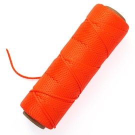 Adanluxe Mason Line Nylon String Line, 250Ft #18 Braided Twine String for Gardening, Garden Tomato String Twine, Premium Construction String Line Level for Masonry Tools, Outdoor Kite String