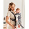 BabyBjörn Baby Carrier Mini, Anthracite/Landscape Print, Cotton | Newborn Carrier