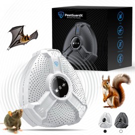 Ultrasonic Pest Repeller – Electronic Pest Control Device for Roaches, Mosquitoes, Mice, Spiders, Ants, Fleas, and Bugs – Safe, for Home Garage, Office, and Hotel (White), 1 Pack