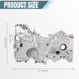 QBselecar Timing Chain Cover Oil Pump 2.0L Compatible with Kia Forte 2017-2020 For Hyundai Elantra 2017-2020 For Hyundai Kona 2018-2021 For Hyundai Veloster 2019-2021 Replace for M574 213502E700 21350