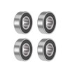 sourcing map 6202-2RS Deep Groove Ball Bearings Z2 15mm X