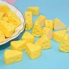 Hiawbon 30 Pcs Miniature Kitchen Food Cheese Simulation Triangle Cheesecake