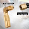 Gosknor Propane Elbow Adapter for Blackstone, Brass 3/8" Male Flare
