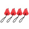4pcs Scupper Plug Kit with Lanyard Flexible Silicone Drain Holes