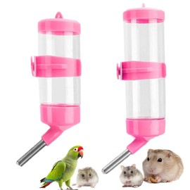 Esforzarse 2pcs Hamster Water Bottle 80ML + 125ml Hamster Water Bottle Small Animal Water Bottle Drinking Water Bottle Water Bottle Water Supply Water Tank Automatic Water Roll Ball Bird Squirrel