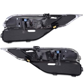 Fog Lights Compatible For Honda CR-V CRV | Factory Style Fog Lamps Replacement Kit w/Bezels Wiring & Switch Set Clear Lens