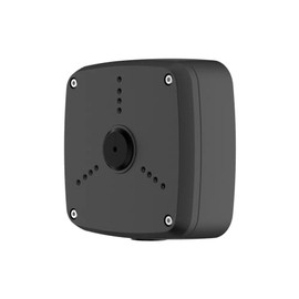 Lorex Square Outdoor Junction Box for 3-Screw Base Security Cameras, Black - Tri-Axel Security Mounting Junction Box - Durable, Weatherproof Design, Easy Installation - Three Screw Base Cameras Only