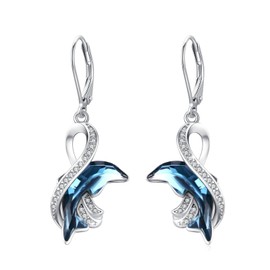 Fox/Dolphin/Elephant/Bee/Turtle/Snakes/Cat/Frog/Bull/Panda/Horse/Dinosaur/Butterfly Earrings, 925 Silver Animal Earrings, Jewellery Gift, for Children, Girls, Women, Sterling Silver