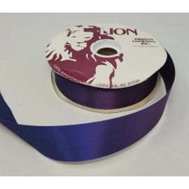 Lion VTG Lion Offray Navy Blue Acetate Craft Ribbon 1-3/8" x 100 YDS Roll No. 9