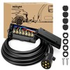 Nilight Heavy Duty 7 Way Inline Trailer Plug 8 Feet