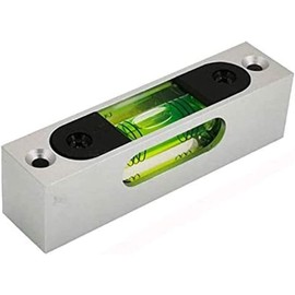 Green Aluminum Alloy Luminous Metal High Precision Adjustable Spirit Level Small Spirit Level Square Horizontal Bubble (Magnetic)
