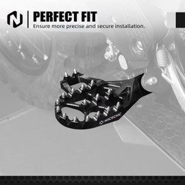 NICECNC Motorcycle Footrests Foot Pegs Compatible with KTM 125-500 XC SX XCF SXF 2023-24 125-500 EXC EXCF XCW 2024,Compatible with Husqvarna 125-450 FC FX TX TC 2023-24 125-501 TE FE 2024,See fitment