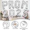 Prom Balloons 2025 Banner Sliver 40 inch Mylar Prom Letter