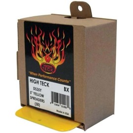 High Teck Yellow Plastic Body Filler Spreaders, 5 inch, 50 Pack