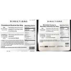 Rabbit Creek 4 Pack Dip Variety – Just Add Sour Cream – Seasoning Packets Includes Spinach Dip, Garlic and Red Bell Peppers, Blooming Onion, Parmesan Ranch Dip