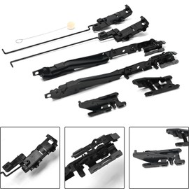 Sunroof Track Assembly Replacement for Ford F150 2000-2014 F250 F350 F450 2005-2016 Replaces 02ESR1201ABK Replacement for Lincoln Mark LT 20006-2008 Navigator 2000-2016.