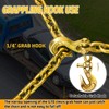 SENKEYFE 1/4" Tow Chain|G80 Log Chain with G70 Clevis Grab