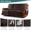 Ruaozz Waterproof Recliner Sofa Cover 1-Piece Couch Covers for Reclining