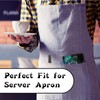 RAUEDWDJS Server Book for Waitress with Everlasting Pencil, Money Pocket