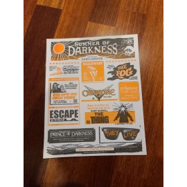 Alamo Drafthouse SUMMER OF DARKNESS 2022 Letterpress Mini Poster John Carpenter