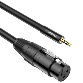 3.5mm to xlr NIMASO 3.5mm Male to XLR (Male) Converter Cable Unbalanced Microphone Cable xlr 3.5mm Converter Cable (1m) Male to Male NCA22L632