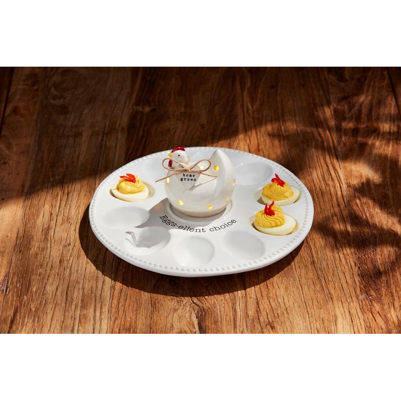 Mud Pie Deviled Egg Tray; 10" dia