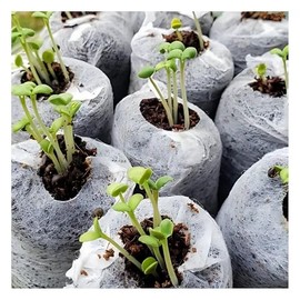 Jiaz Enterprises-Pure Coconut Coir Netted Seed Starting Pellets - 40mm - Pack of 15 - Superior to Peat Plugs - Coconut Fiber Seedling Soil for House Plants, Potting Soil & Indoor Plants