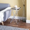 Home Basics Multi-Purpose Sturdy and Durable Decorative Bedside Laptop Snack