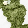 Socomi Cheesecloth Table Runner 14ft Gauze Boho Rustic Campsite Green