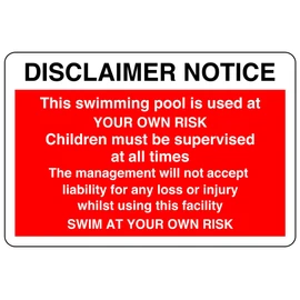 Swimming alone is not recommended children must be supervised - No swimming, No diving, No Sailing- 3mm Aluminum Dibond for indoor/outdoor usage (300mm x 200mm) 7m Viewing Distance.
