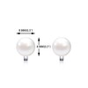 QUKE Elegant Freshwater Pearl Clip On Earrings Not Pierced Jewelry