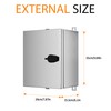 KWONONG Stainless Steel Enclosure, IP65 Waterproof Electrical Box for Indoor