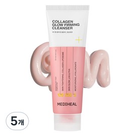Mediheal Collagen Tight Glow Cleansing Foam, 5 Pieces, 120ml / 메디힐 콜라겐 탱글결광 클렌징폼, 5개, 120ml