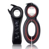 Multi Bottle Opener,Multi-Function Bottle Can and Jar Grip Opener, 5-in-1