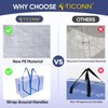 TICONN 12 Pack Extra Large Moving Bags with Zippers &