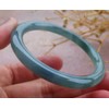 Certified Green 100% A JADE Jadeite Baby Circle Bangle Bracelet